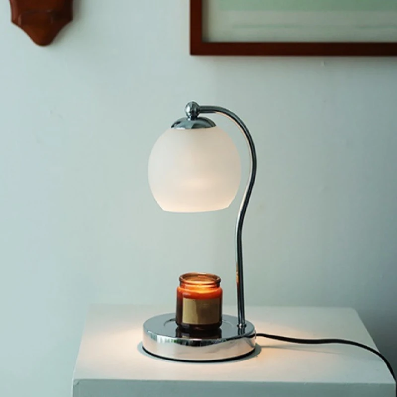 Стеклянная лампа-подогреватель свечи с таймером современный восковой