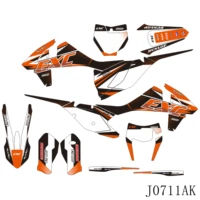graphics decals stickers background for ktm 125 250 350 450 500 exc 2017 2018 2019