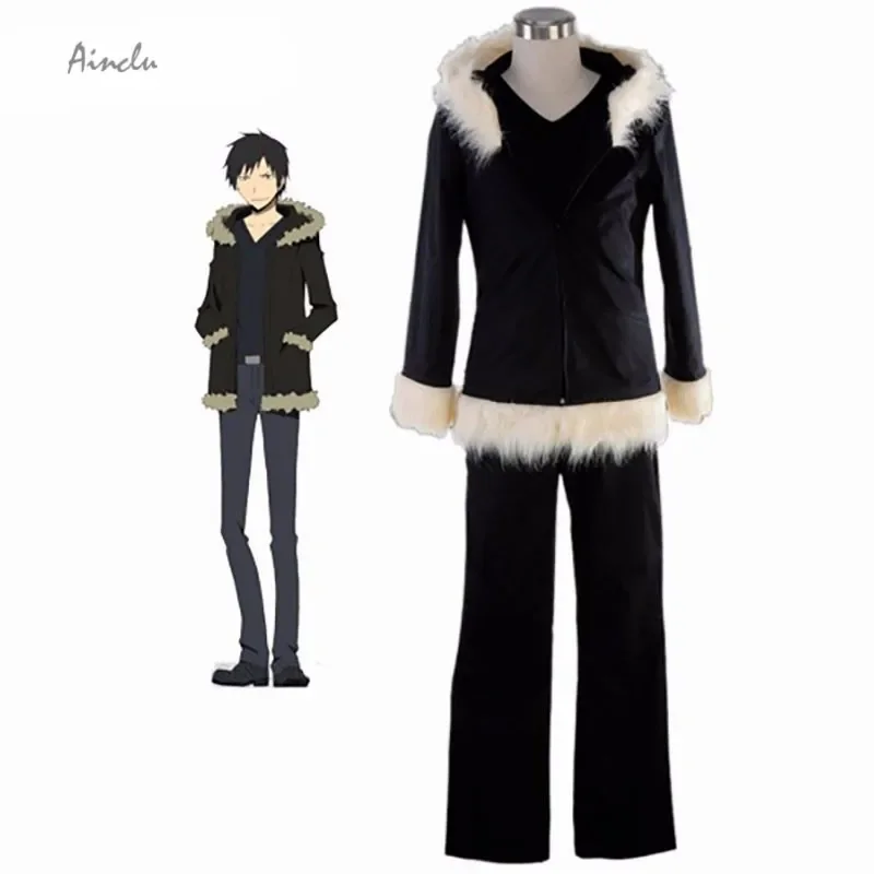 Ainclu новый модный костюм Durarara Oriinaa Izaya косплей для Хэллоуина мужской