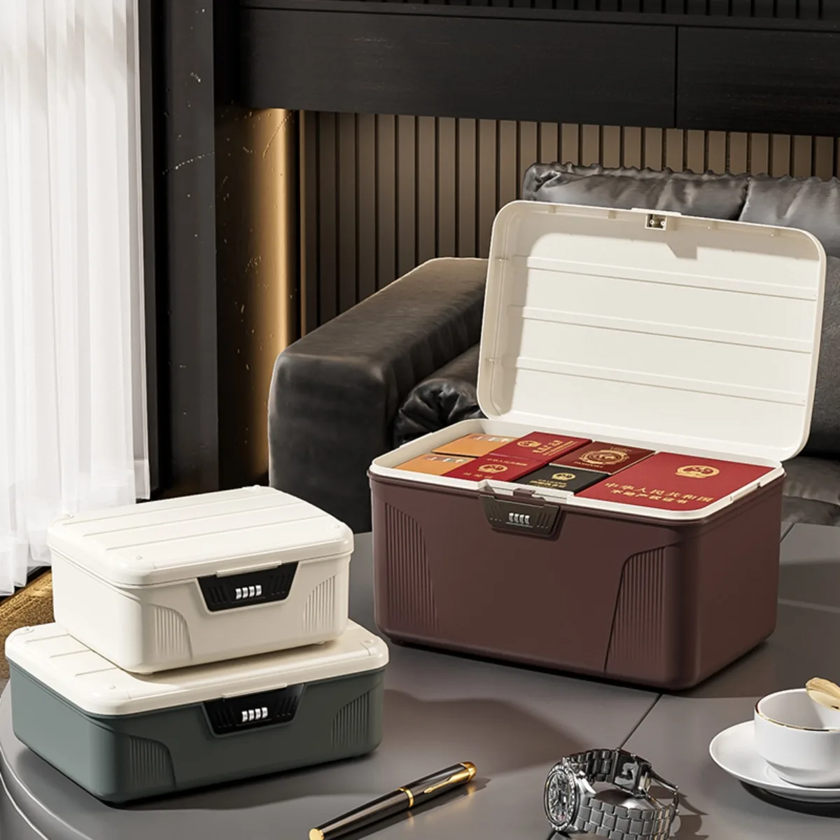 Экологичный четырехзначный сейф с паролем для наличных ювелирных документов