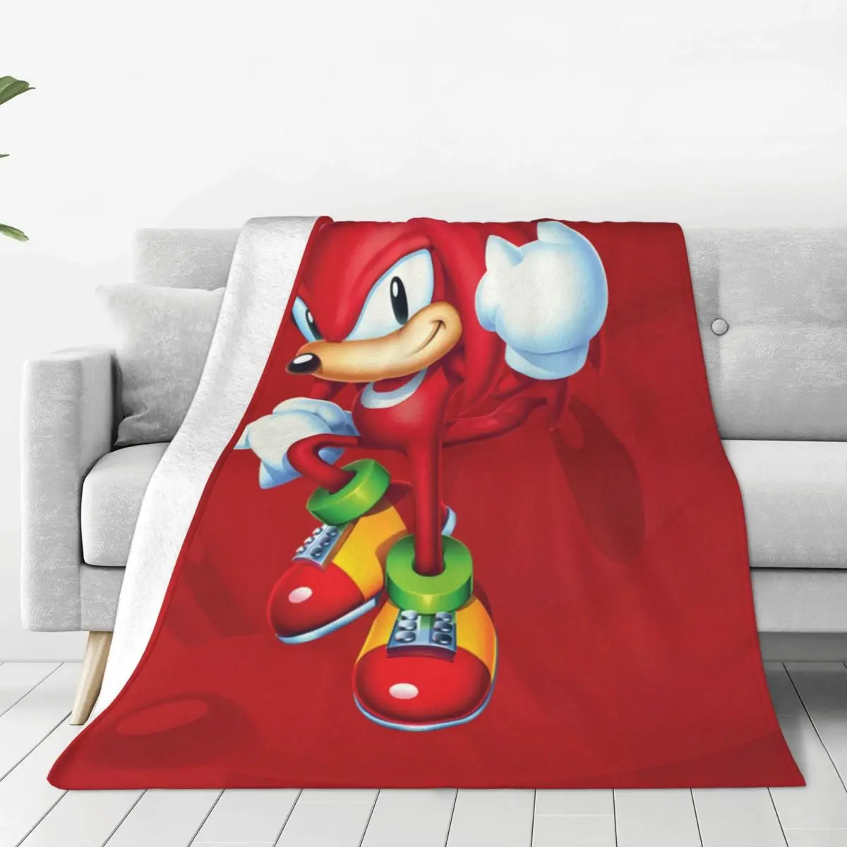 

3D Print Cartoon Game Sonics Blankets Comfortable Soft Flannel Winter The Hedgehog Throw Blanket for Couch Outdoor Bedroom