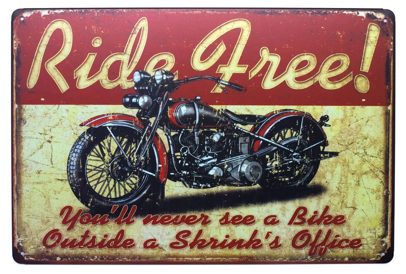 Классический красный мотоцикл без езды вы никогда не увидите велосипед на улице