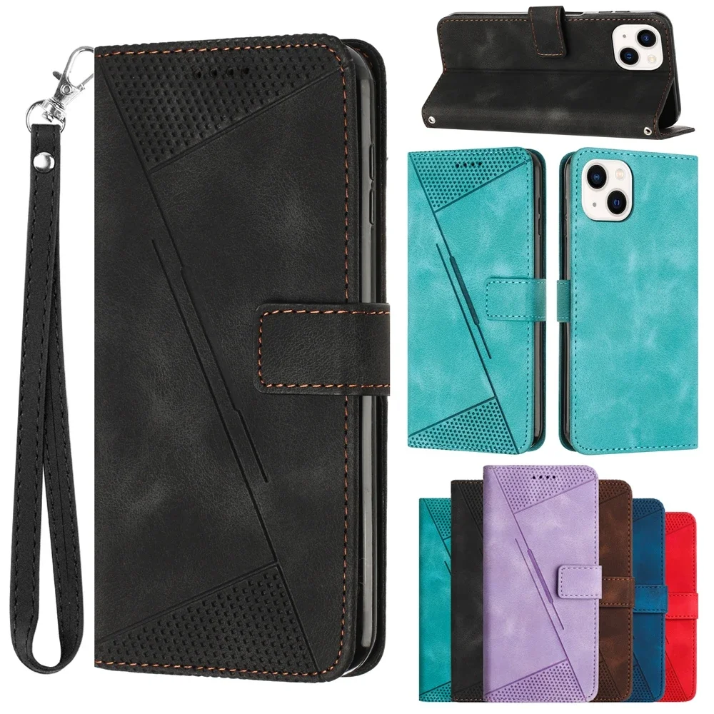 Простой чехол-бумажник из искусственной кожи для Iphone 15 14 13 12 11 Pro Max Mini XR X XS 10 6 6s 7 8