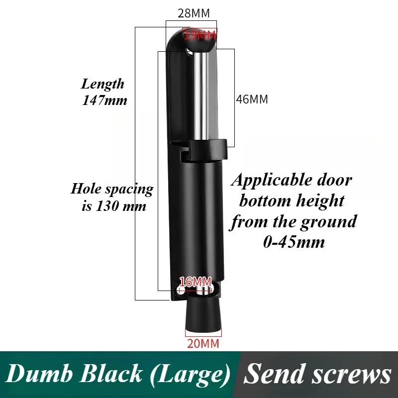 

Телескопический дверной стопор, подпружиненный сверхмощный стопор, металлическое регулируемое положение с клиньями ножного тормоза для нижнего шва двери