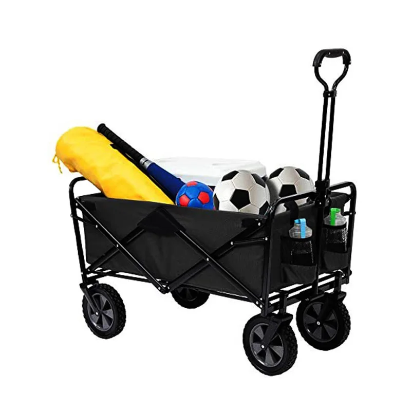 

Hot Adjustable Collapsible Wagon 600D Oxford Folding Cart Trolley Cart for Beach Garden Outdoor