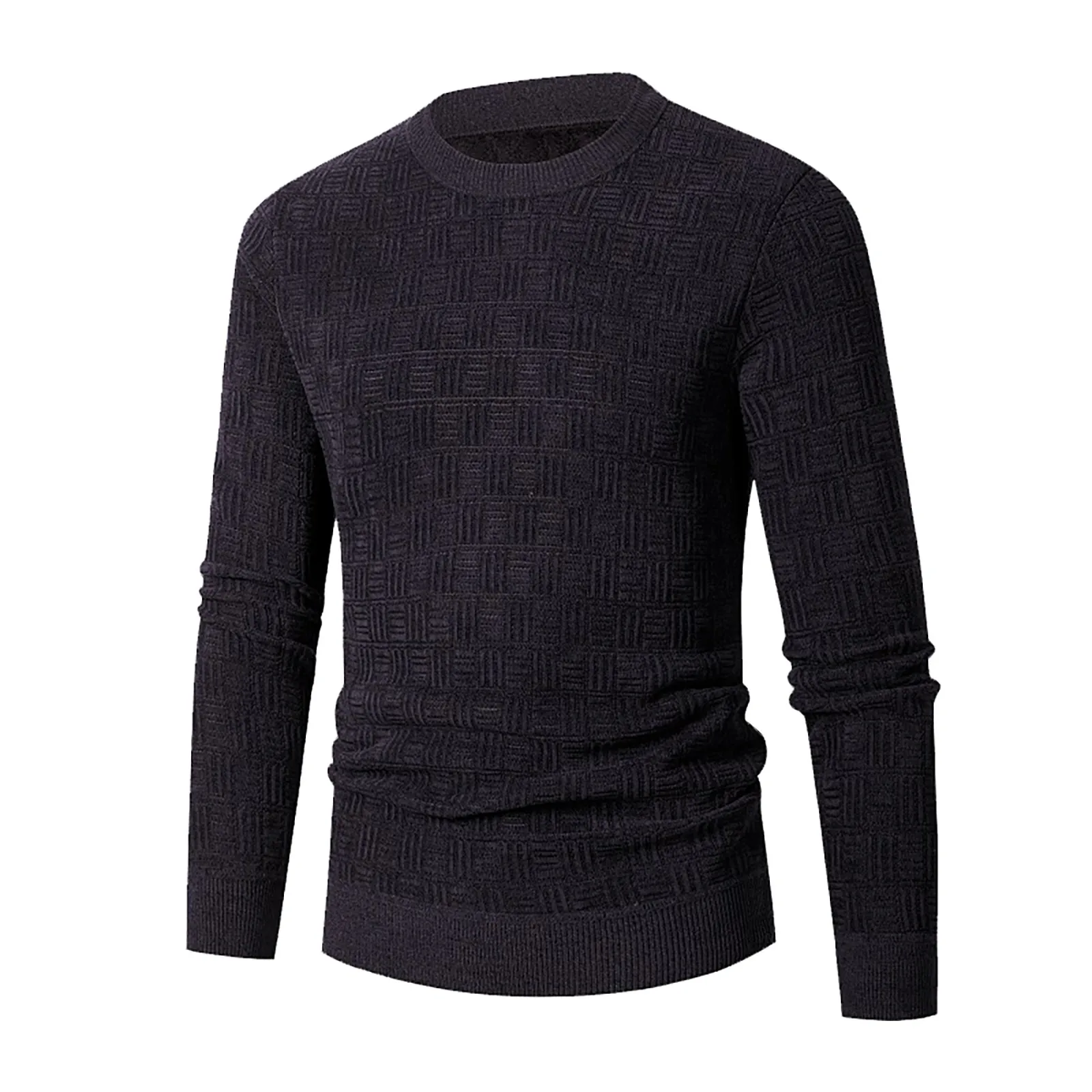 

Double Coat Male Autumn And Winter Casual Stand Collar Long Sleeve Vacation Outdoor Knitted Wool Warm Coat for Men Winter