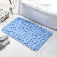 home bathroom mat non slip pebble carpets absorbent lavatory bedroom floor toilet memory foam washable rug bathroom decor mat