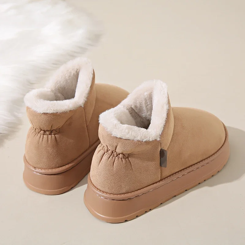 Женские зимние сапоги на толстой подошве новинка зимы 2024 кашемировые уличные