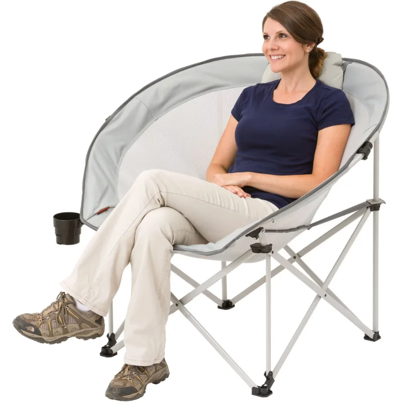 - Gray Outdoor Furniture  Foldable Chair  Beach Chair