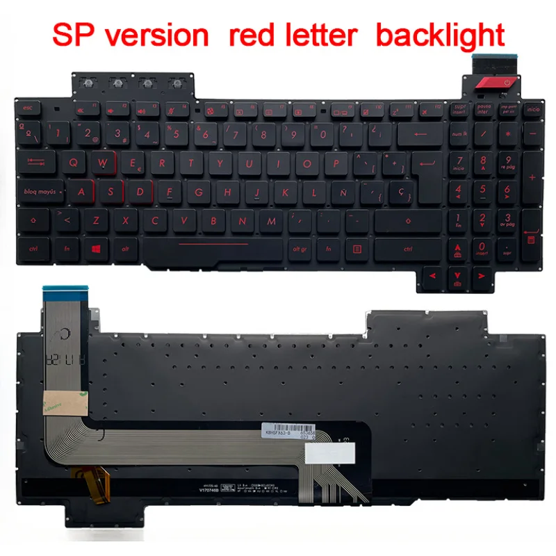Фото Новая клавиатура для ноутбука ASUS FX503 FX503V/VM FX503VD FX63 FX63V FX63VD FX63VM FZ63 FZ63V ZX63V ZX63VE GL503 GL503V/VS №5