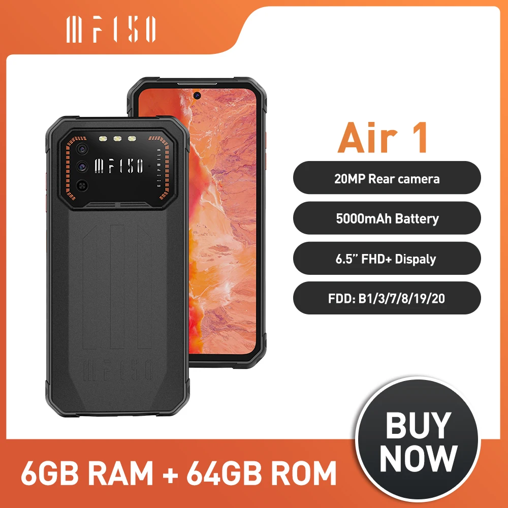 NFC IIIF150 Air1 прочный смартфон Android 12 мобильный телефон 6,5 