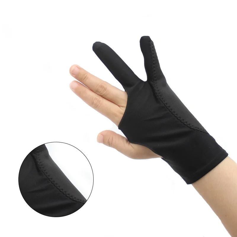 

Two Universal Finger Anti-fouling Glove For Artist Drawing & Pen Graphic Tablet Pad Pen Palm Rejection Glove Ipad Android Tablet
