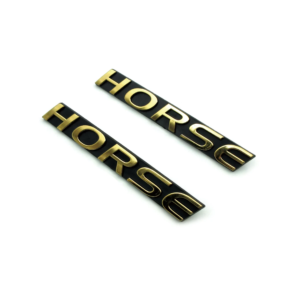 

Motorcycle 3D Plastic Emblem Label Logo Shell Body Fairing Decals Stickers For Honda Horse Side Cover Spare Parts Decal Sticker
