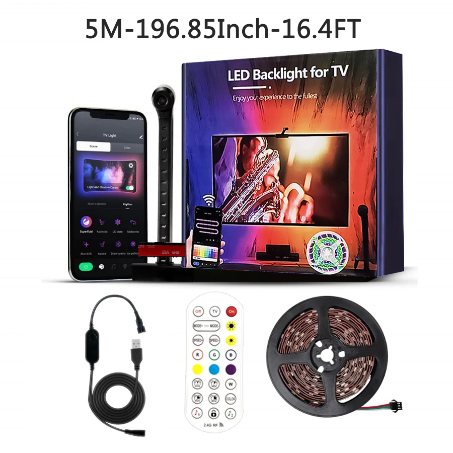 

RGBIC светодиодная лента для телевизора 55-65 дюймов