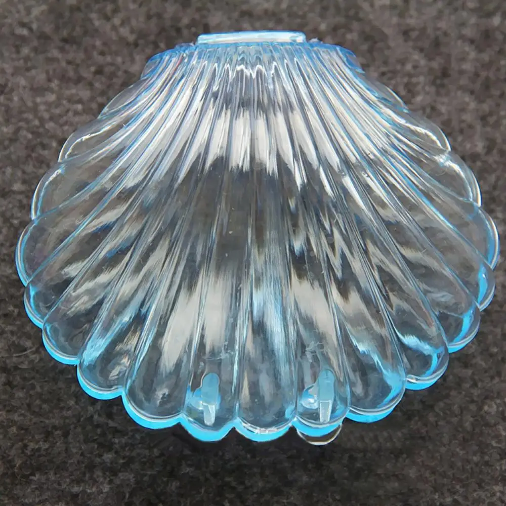 

Transparent Seashell Shape Jewelry Necklace Bracelet Storage Organizer Box Case