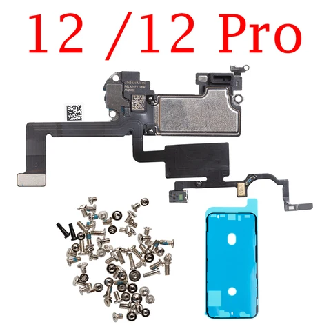 Гибкий кабель динамика для наушников для iPhone 12 11 Pro Max Mini X XS XR, датчик переднего освещения, лента в сборе, запасные части