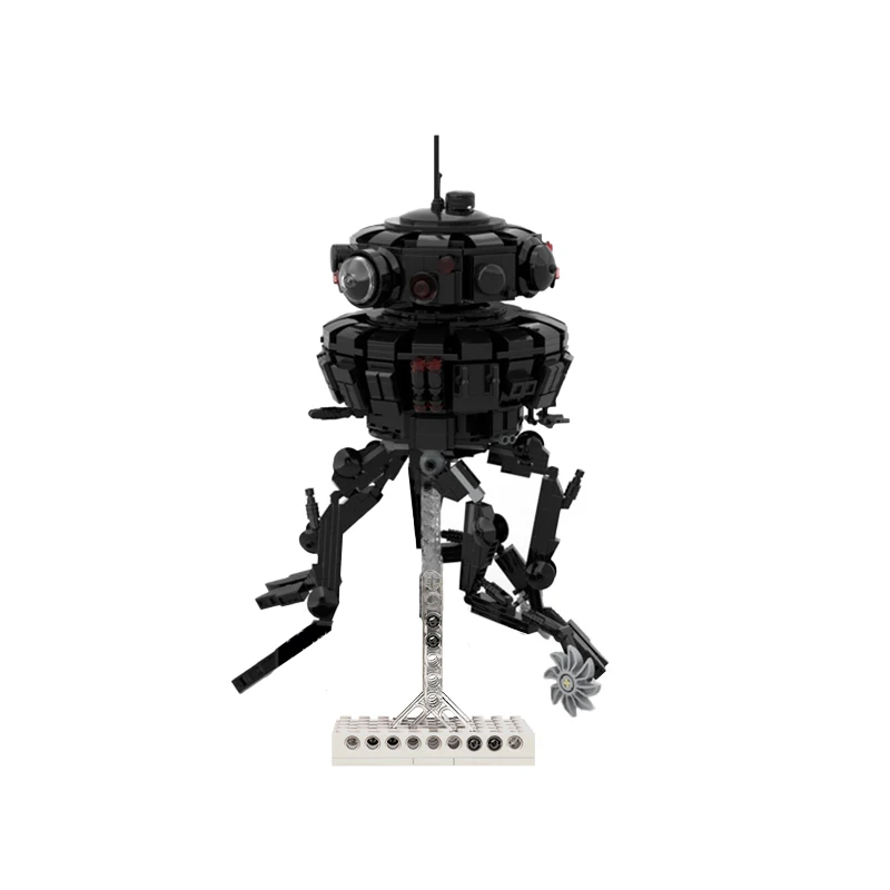 

Строительные блоки MOC Space Wars, робот-зонд императора, набор для сканирования, фигурки для тестирования, исследуйте машине, идеи для кубиков, иг...