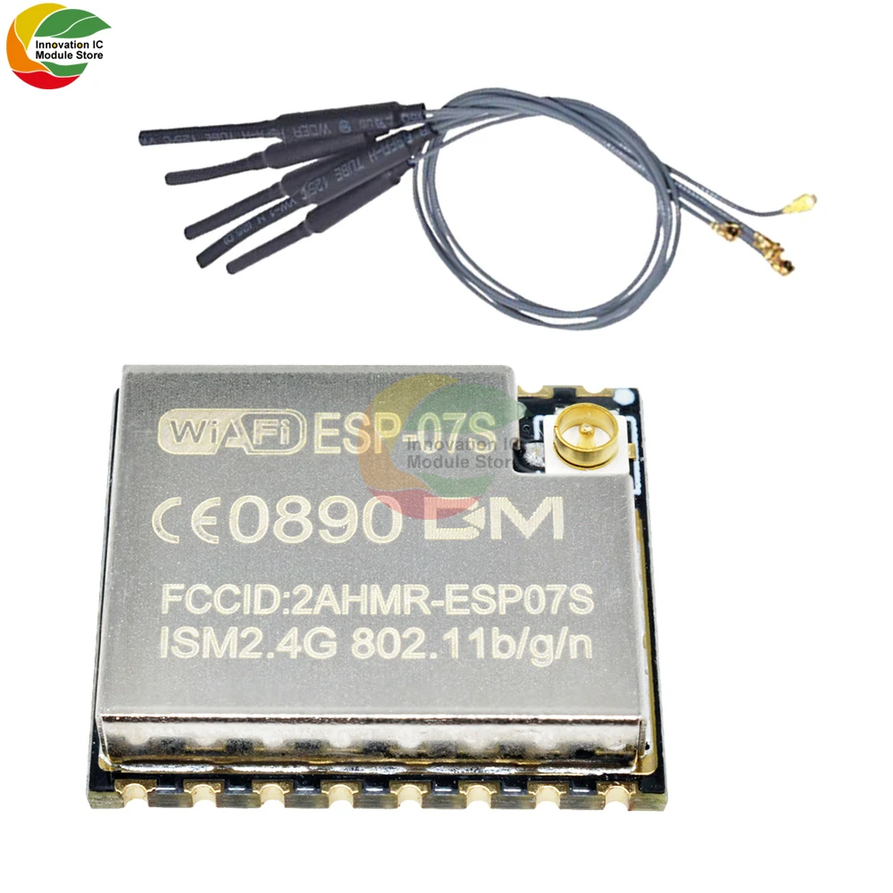 Беспроводная макетная плата ESP8266 ESP-07S ESP07S, модуль 802,11/b/g/n с антенной IPEX 2,4 ГГц для системы Arduino Smart Home
