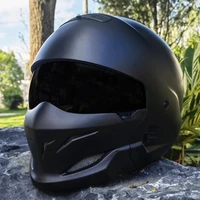 motorcycle helmet capacete personality combination full face helmet locomotive half helmet the latest modular retro dot capacete