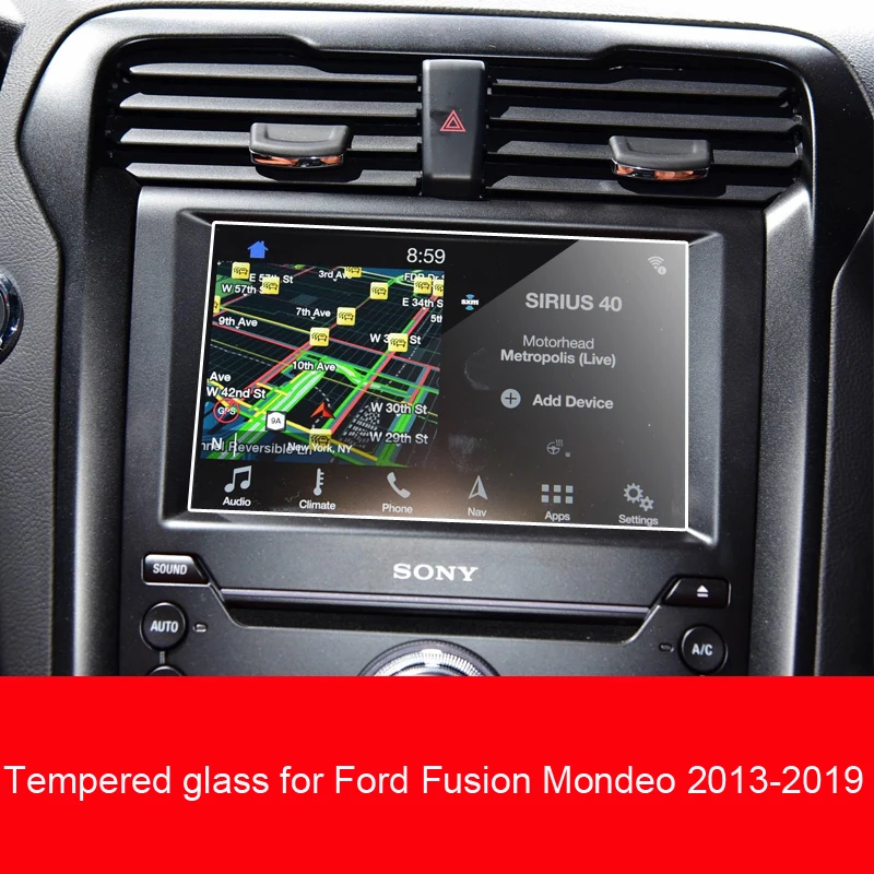 

Защитная пленка из закаленного стекла против царапин для Ford Fusion Mondeo 2013-2019 Автомобильная gps-навигационная пленка аксессуары для ЖК-экрана