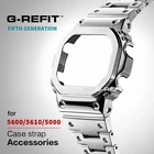 G-Refit NEW DW5600 5610 G5600E 5600 металлический Безель из нержавеющей стали ремешок для наручных часов чехол ремешок GWB5600 Wtach аксессуары с инструментами