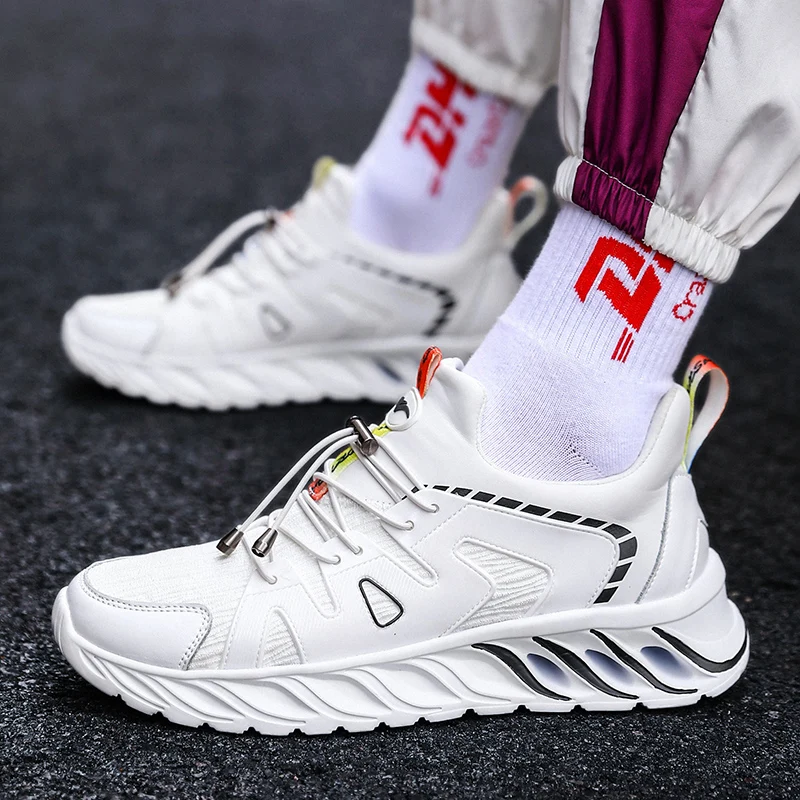 

Увеличенные кроссовки носки для мужчин Дизайнерские кроссовки спортивные без кружева мужские кроссовки для бега мужские спортивные ботин...