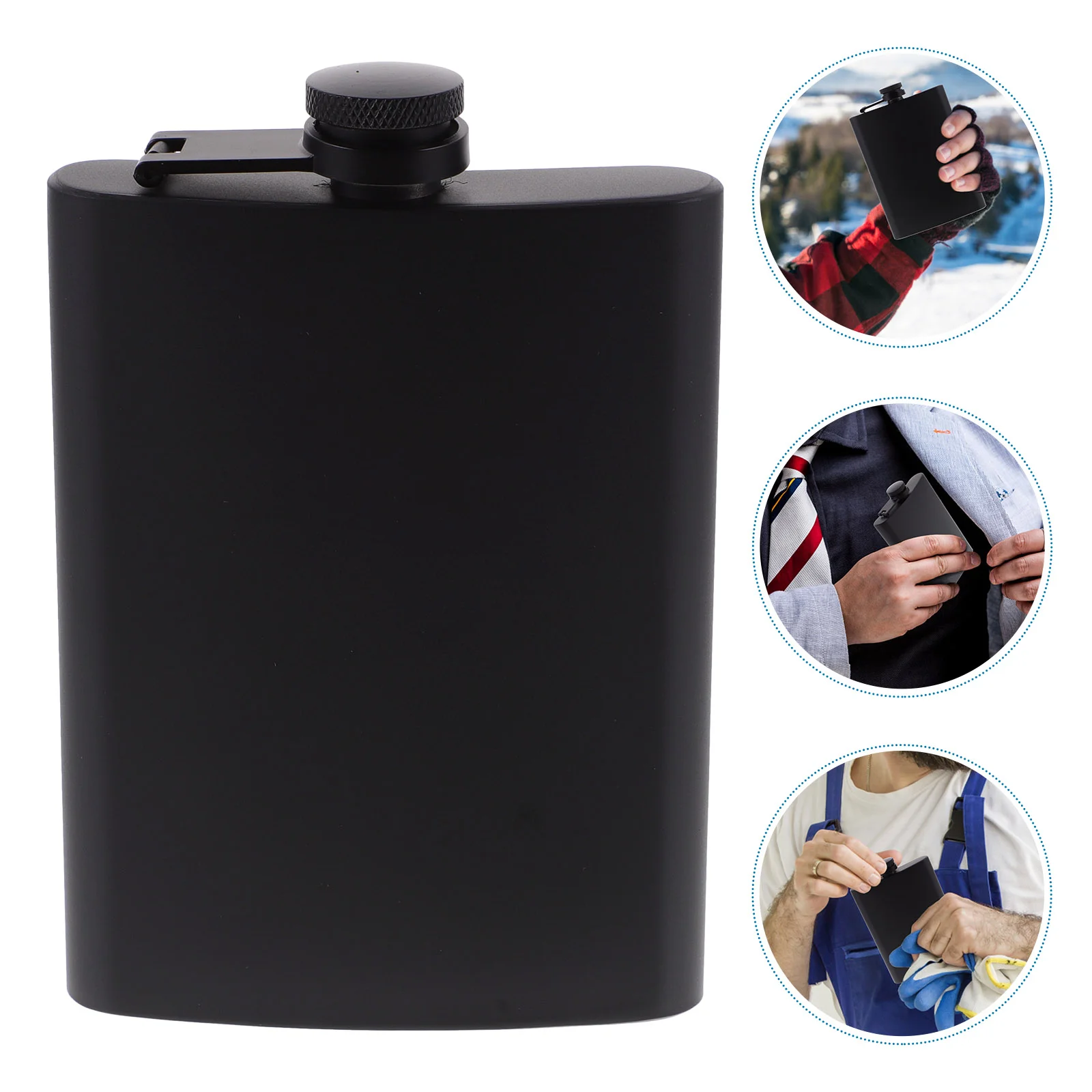 

Portable Hip Flask Stainless Steel Flask Portable Pocket Whiskey Flask for Outdoor Camping