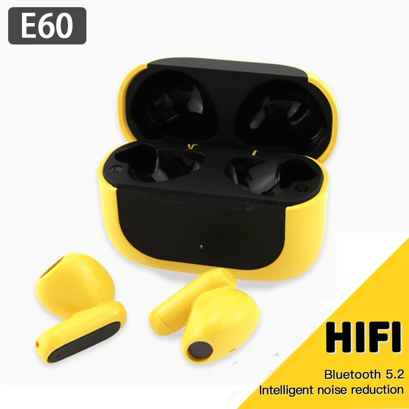

TWS-наушники E60 с поддержкой Bluetooth 5,2 и микрофоном
