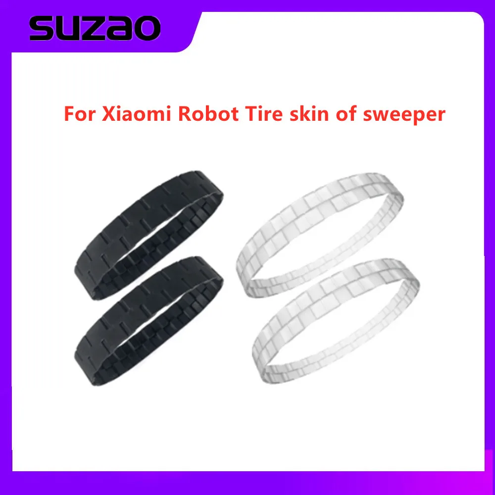 For Xiaomijia Stone 1c 2c Mop 2 Pro+ STYTJ01ZHM Sweeping Robot Accessories Tire Skin iRobot Sweeper Wear Resistant Tire Skin