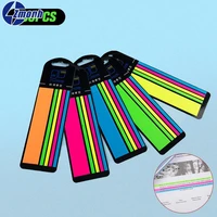 100pcs reading aid highlight sticker color transparent fluorescent index tabs flag sticky note stationery school office supplies