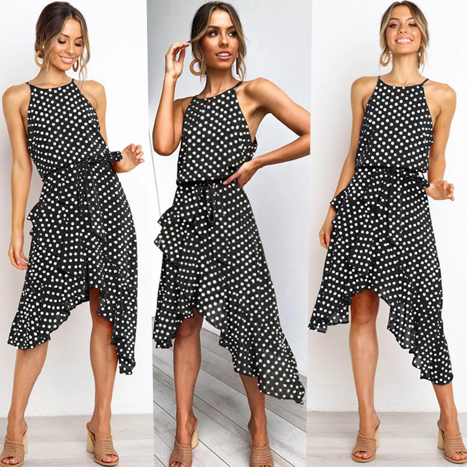 

Платья для женщин, модное летнее женское платье 3 цветов, кружевные розовые платья в горошек до колена с цветочным принтом для женщин