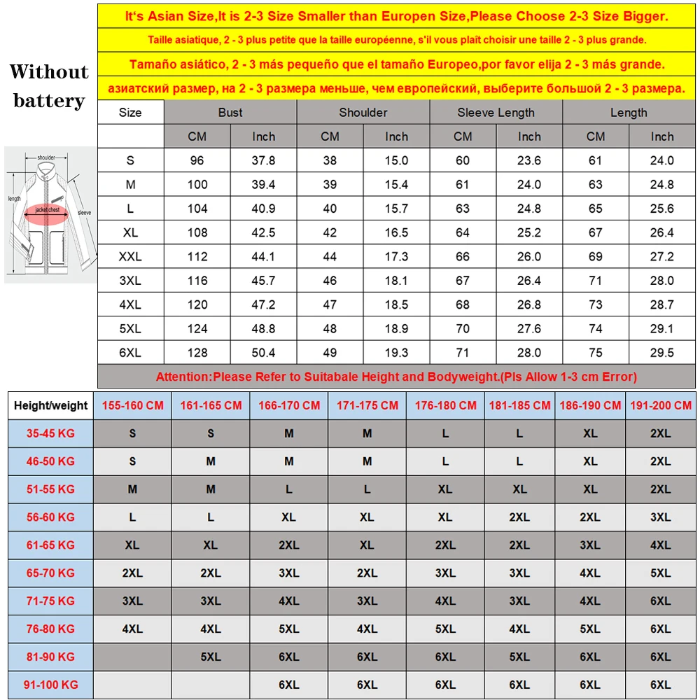 11 Areas Heated Jackets Men Outdoor Coat Long Sleeves Heating Winter Jacket MenUSB Heating Hooded Jackets Winterjas Heren 2022