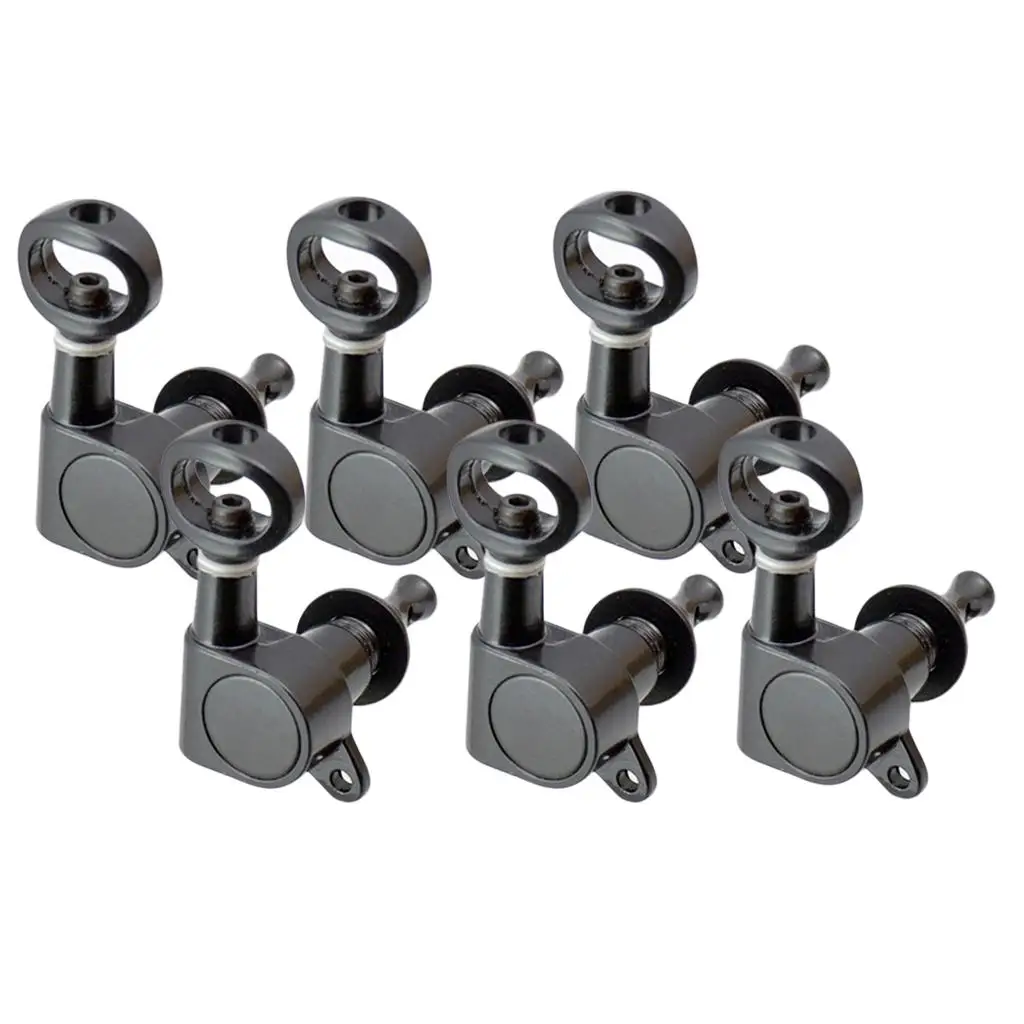 

6x Closed Machine Heads, Tuning Pegs 6R for Acoustic Electric Guitar