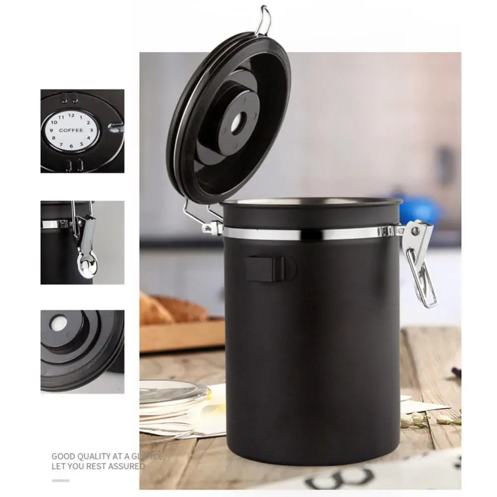 

Герметичная герметичная банка для кофе, банка для сахара и чая, контейнер для хранения даты, бутылки, банки, коробки, органайзер для хранения...