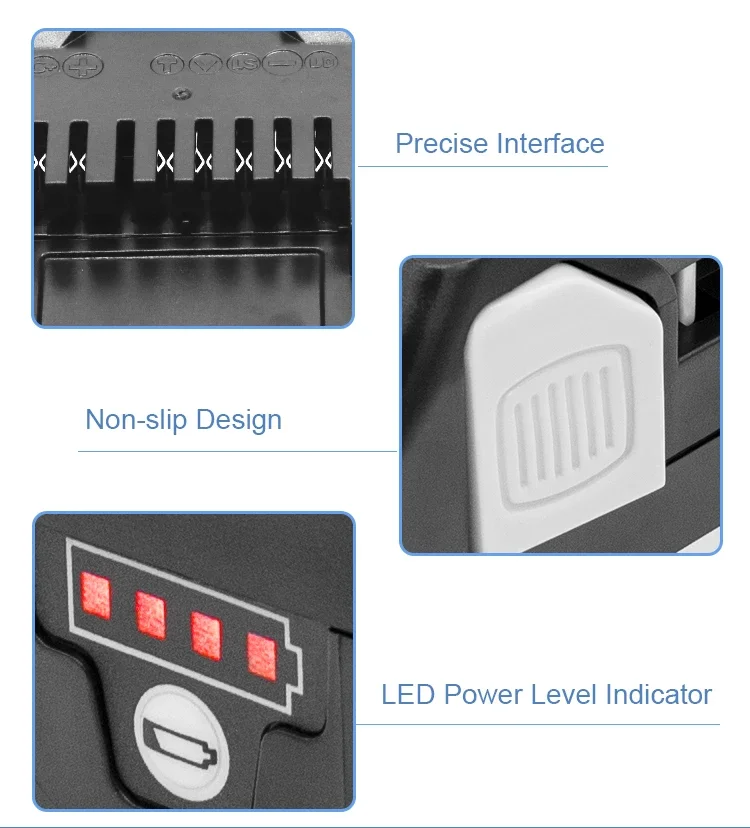 Сменный литиевый аккумулятор большой емкости 6000 мАч 18 В для электроинструментов