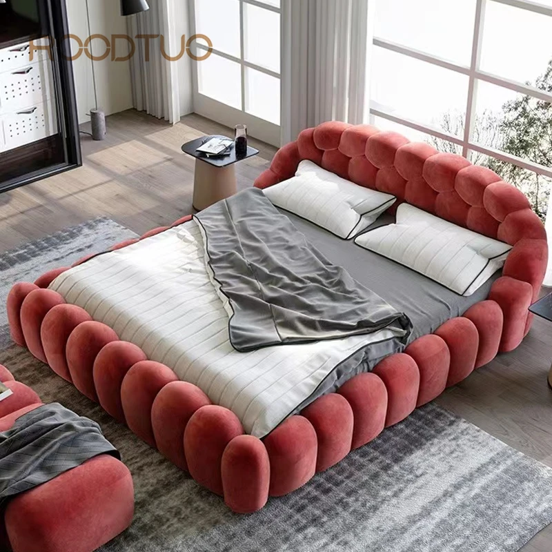 For Two Person Bedroom Set Furniture Italian Modern Minimalist Bed