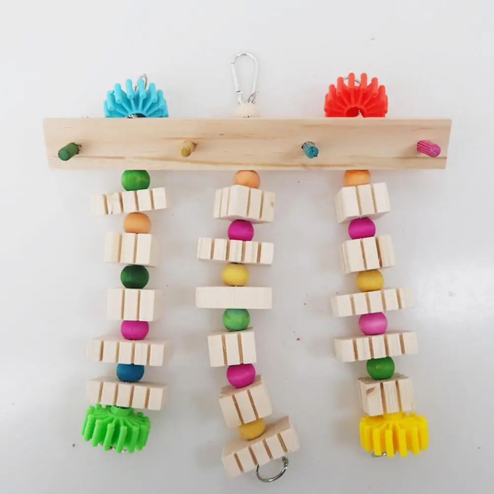 

Деревянная модная подвесная Изысканная игрушка-качели для птиц, игрушка-антидеформирующий попугай, легкая игрушка для улицы