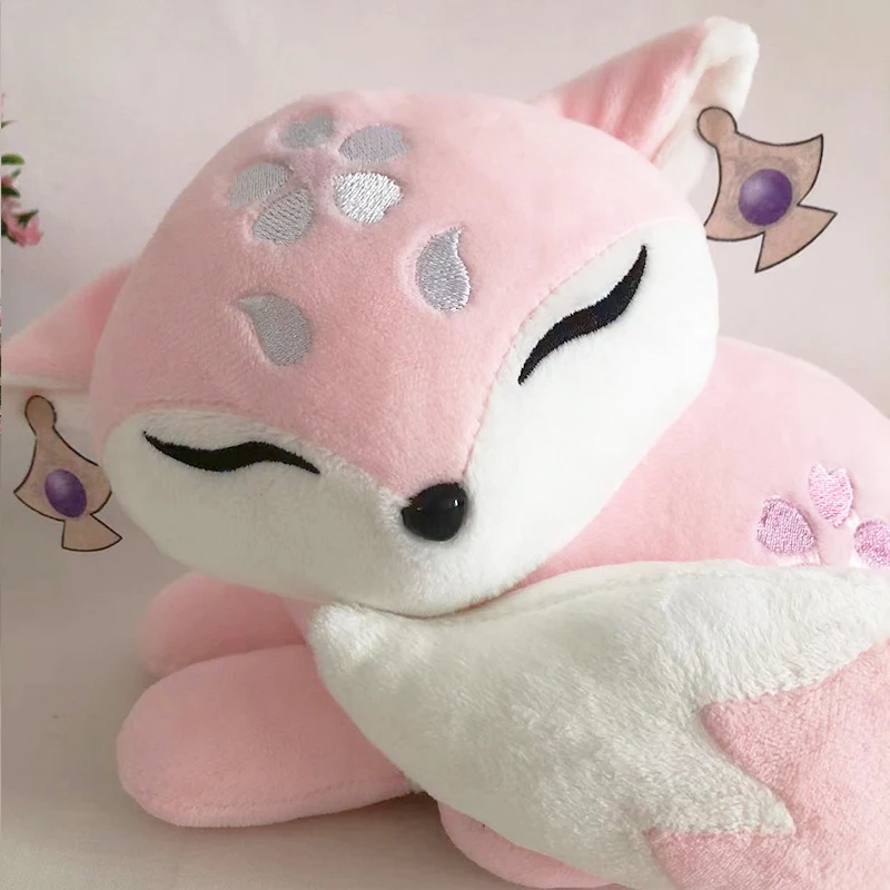 

Genshin Impact Yae Miko Fox Plush Dolls Pink Dog Plush Kawaii Pink Toys Ornaments Kids Birthday Halloween Gifts Free Shipping