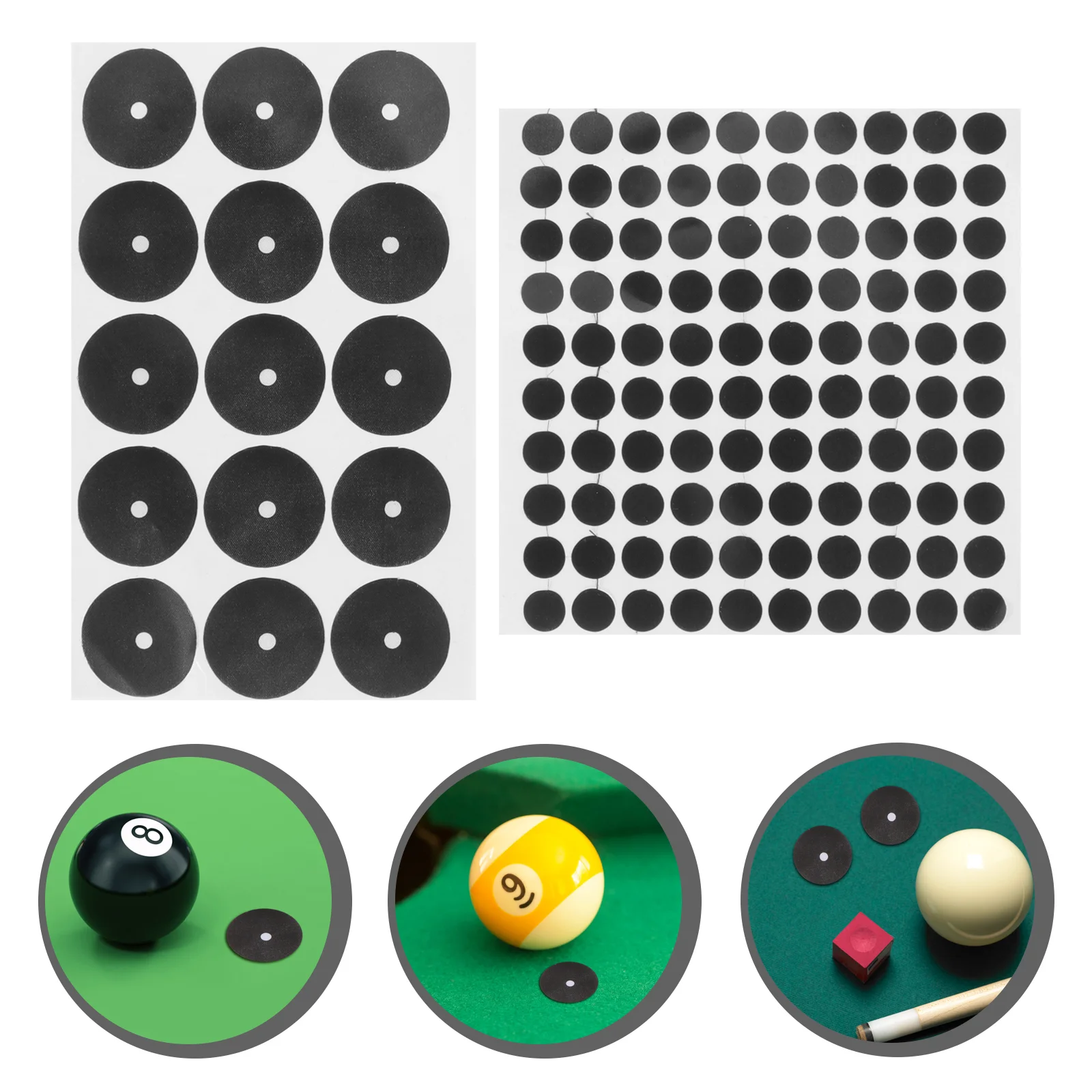 

Table Billiard Pool Black Marker Sticker Snookerspots Tennis Stickers Pointmarking Dot Billiardsaccessories Adhesive Self