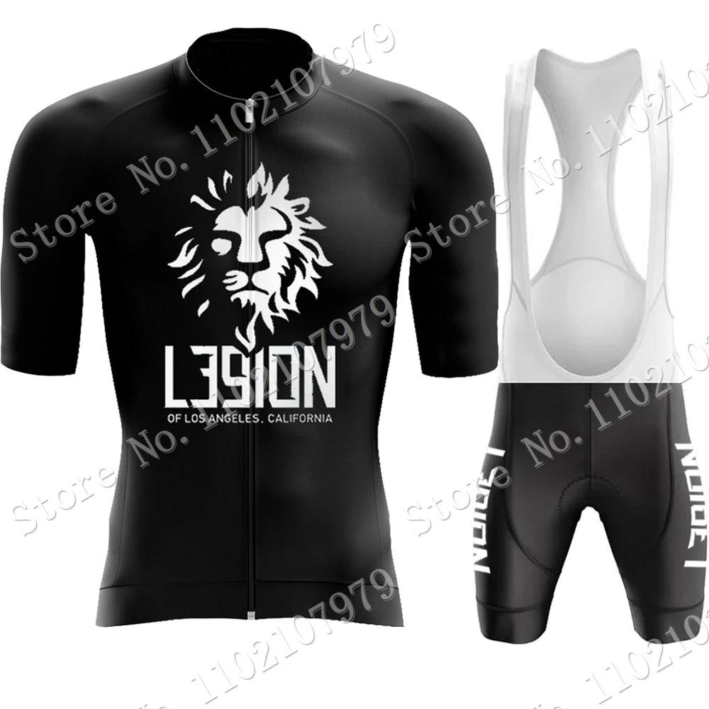 

LEGION OF LOS ANGELES 2022 Team Mens Cycling Jersey Set Summer Bicycle Clothing Shirts Suit Bicycle Bib Shorts MTB Ropa Maillot