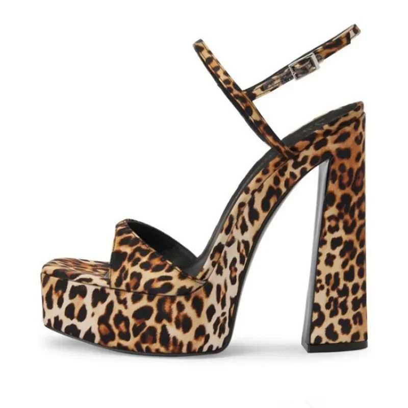 Женские босоножки на высоком каблуке однотонные Водонепроницаемые платформе с