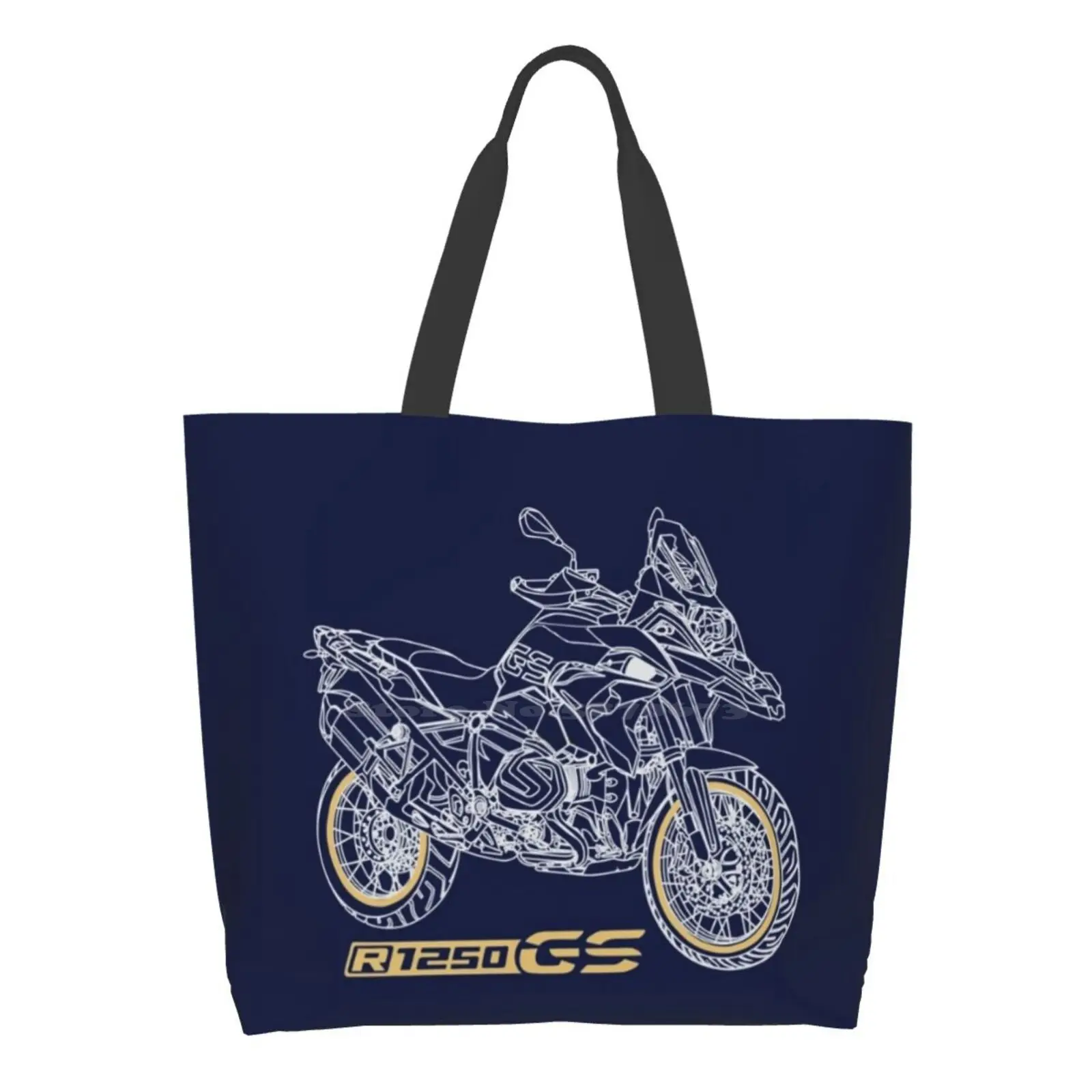 

Motorcycle Gs 1250 R 1250 Gs Dark Blue Reusable Shopping Bag Tote Large Size Gs 1250 Gs R 1250 Gs R 1250 Gs 1250 Gs 1250