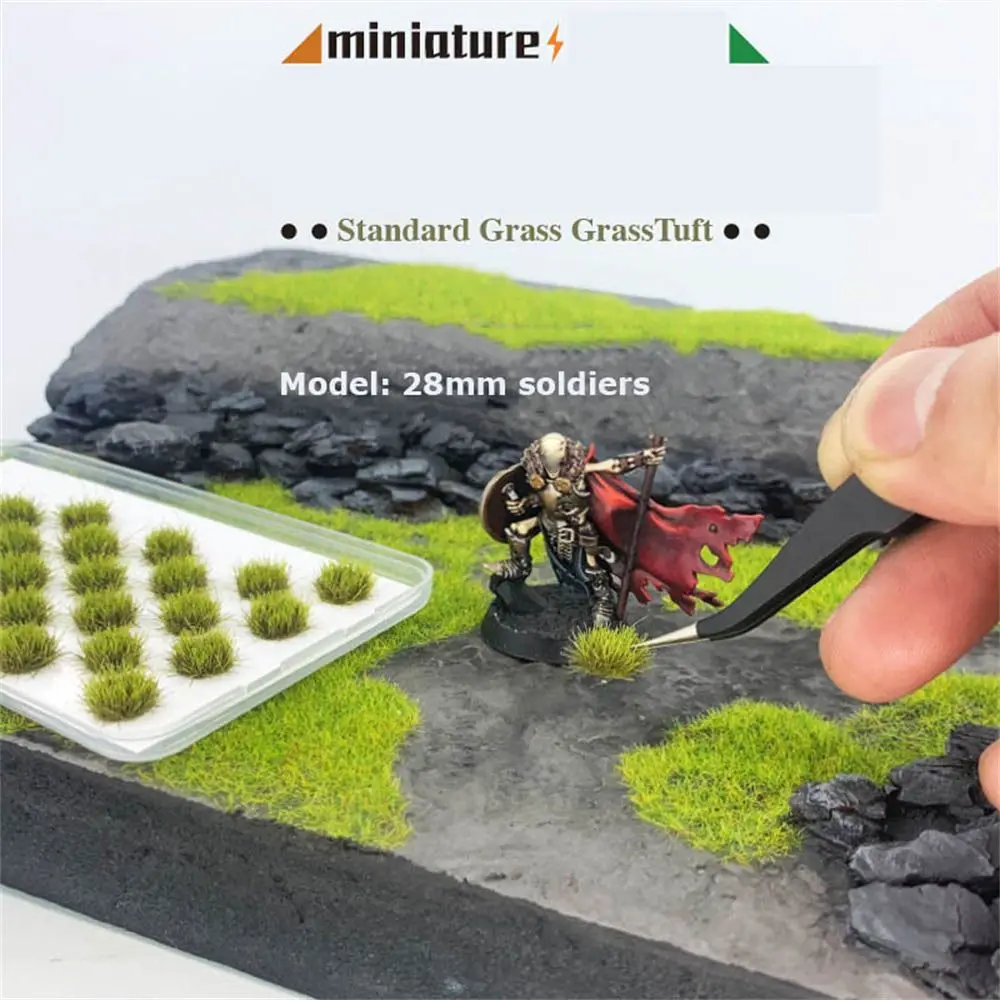 

Miniature Garden Decor Static Scenery Model Static Grass Artificial Grass Small Flower Tufts Model Static Grass Tuft