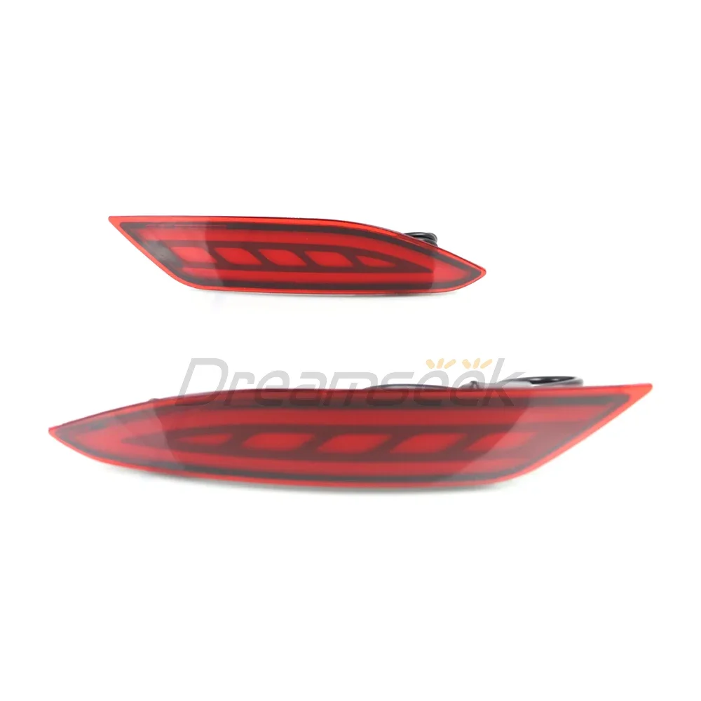 Фото Для Honda Vezel HR-V 2014 2015 2016 2017 2018 2019-2021 светодиодный задний бампер задний фонарь стоп-сигнал с отражателем указателя поворота красная линза №2