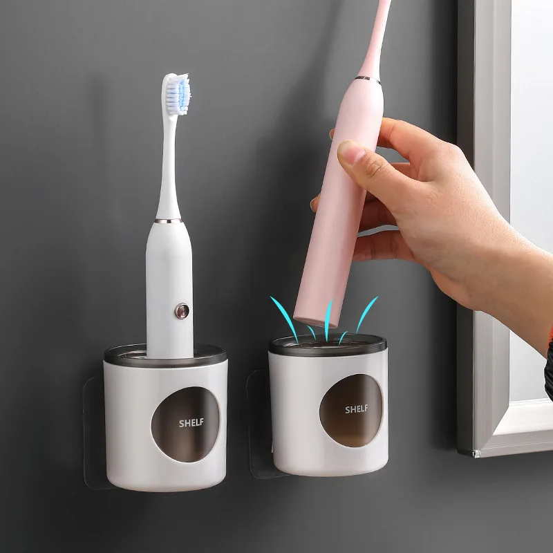 

Electric Toothbrush Storage Rack Creative Wall-mounted Hanger Bathroom Rack Bathroom Toothbrush Storage Desktop Finishing Set