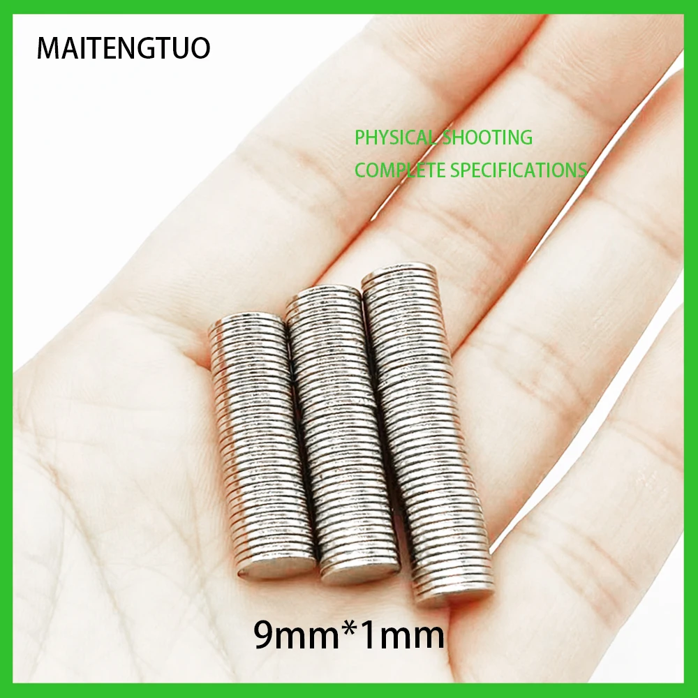 

20/100/200/300/500/800 PCS/Lot 9X1mm Magnet Hot Round Magnet Strong magnets Rare Earth Neodymium Magnet 9MM*1MM