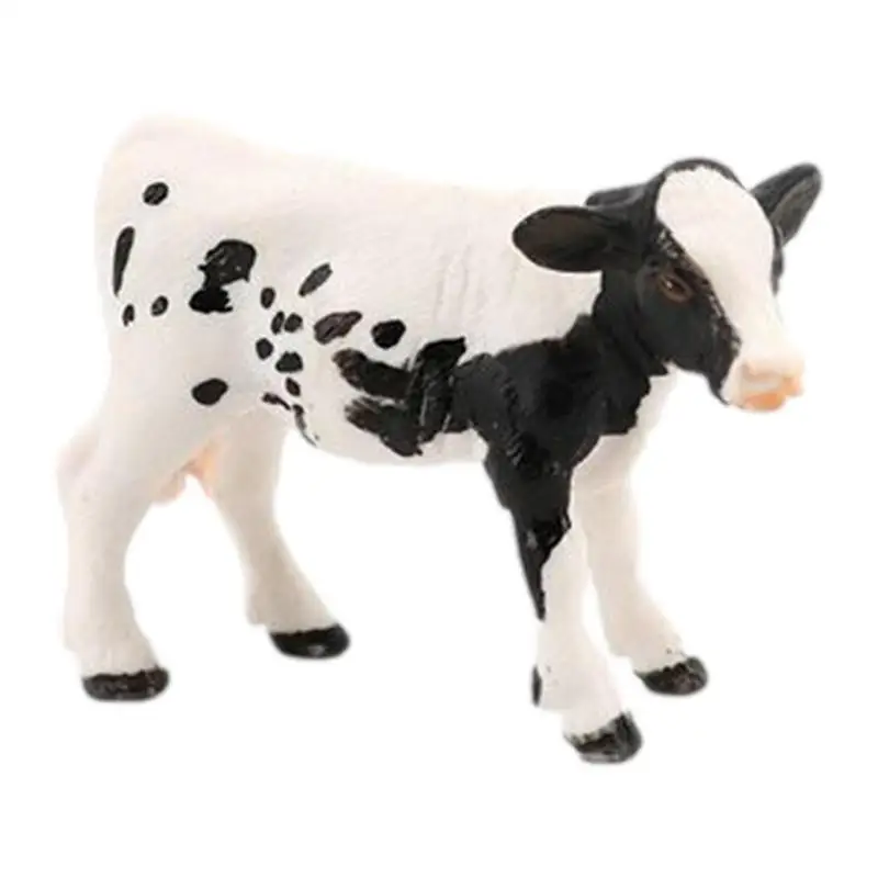 

Cow Figurine Durable Holstein Cow Toy Educational Learning Toy Farm Toy Toy Cows Gift For Over 3-Year-Old Kids