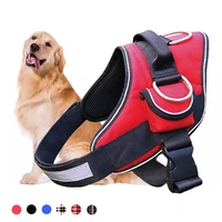 big dog nylon harness fashion pet tactical reflective training small medium large dog supplies chest plaid pet harness pocket