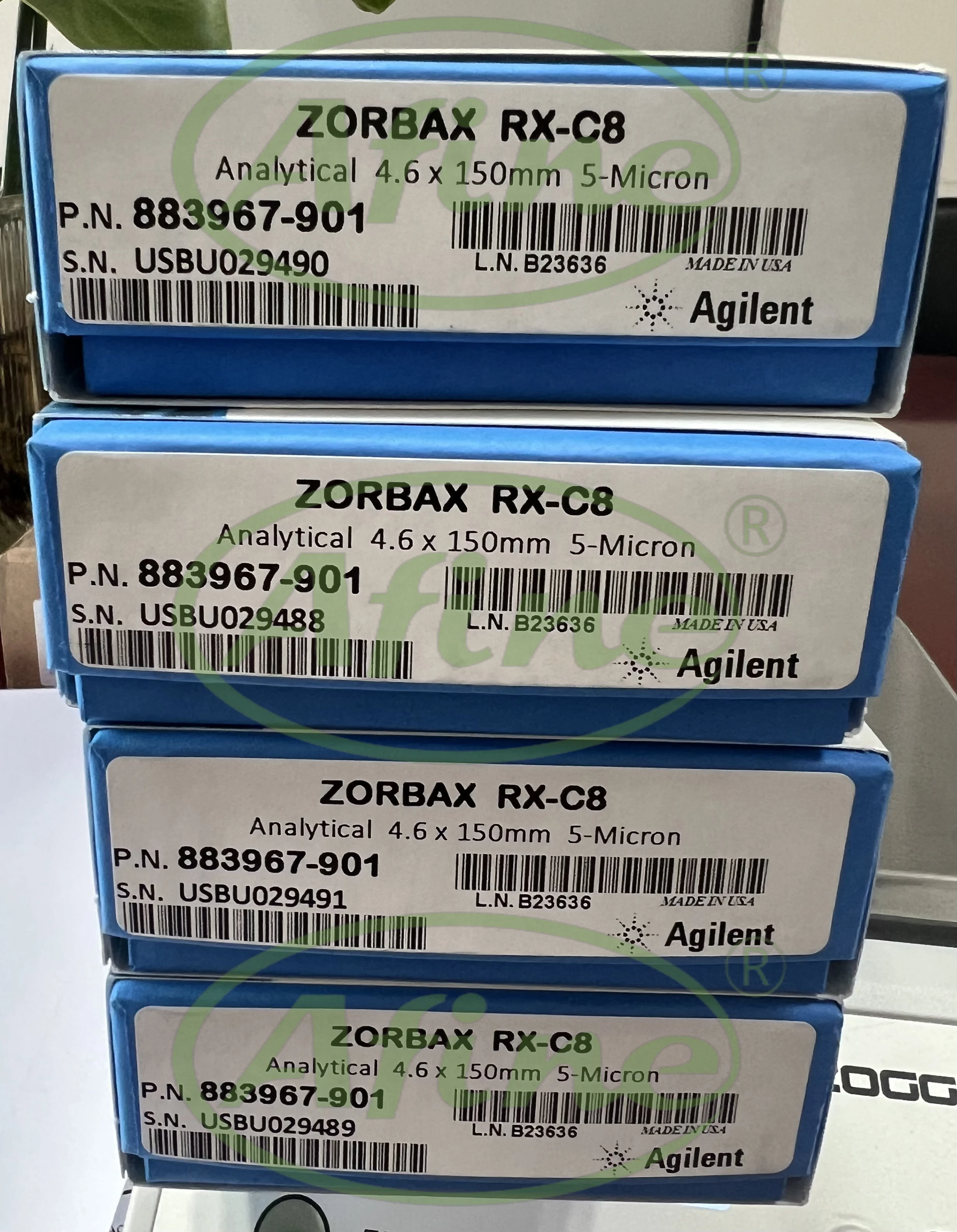 AFINE Agilent 883967 -901 Колонка ZORBAX Rx-C8 4 6 x 150 мм 5 мкм 400 бар ПЛК