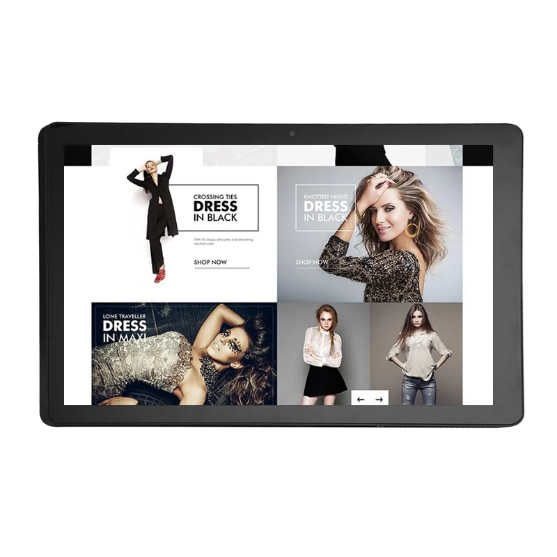 

android 10/11os 1920*1080 resolution wall mount LCD advertising display with rj45 port poe function